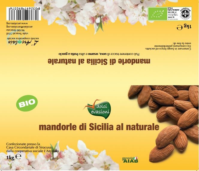 Amandes siciliennes entières - 1 kg