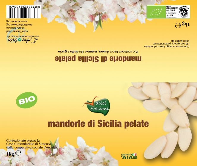 Amandes siciliennes émondées - 1 kg