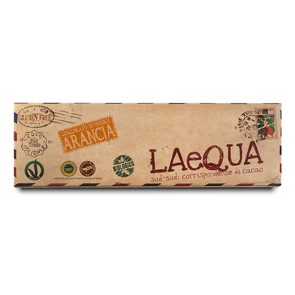 LAeQUA Arancia - Modica Schokolade mit Orangenschalen BIO, 60 gr