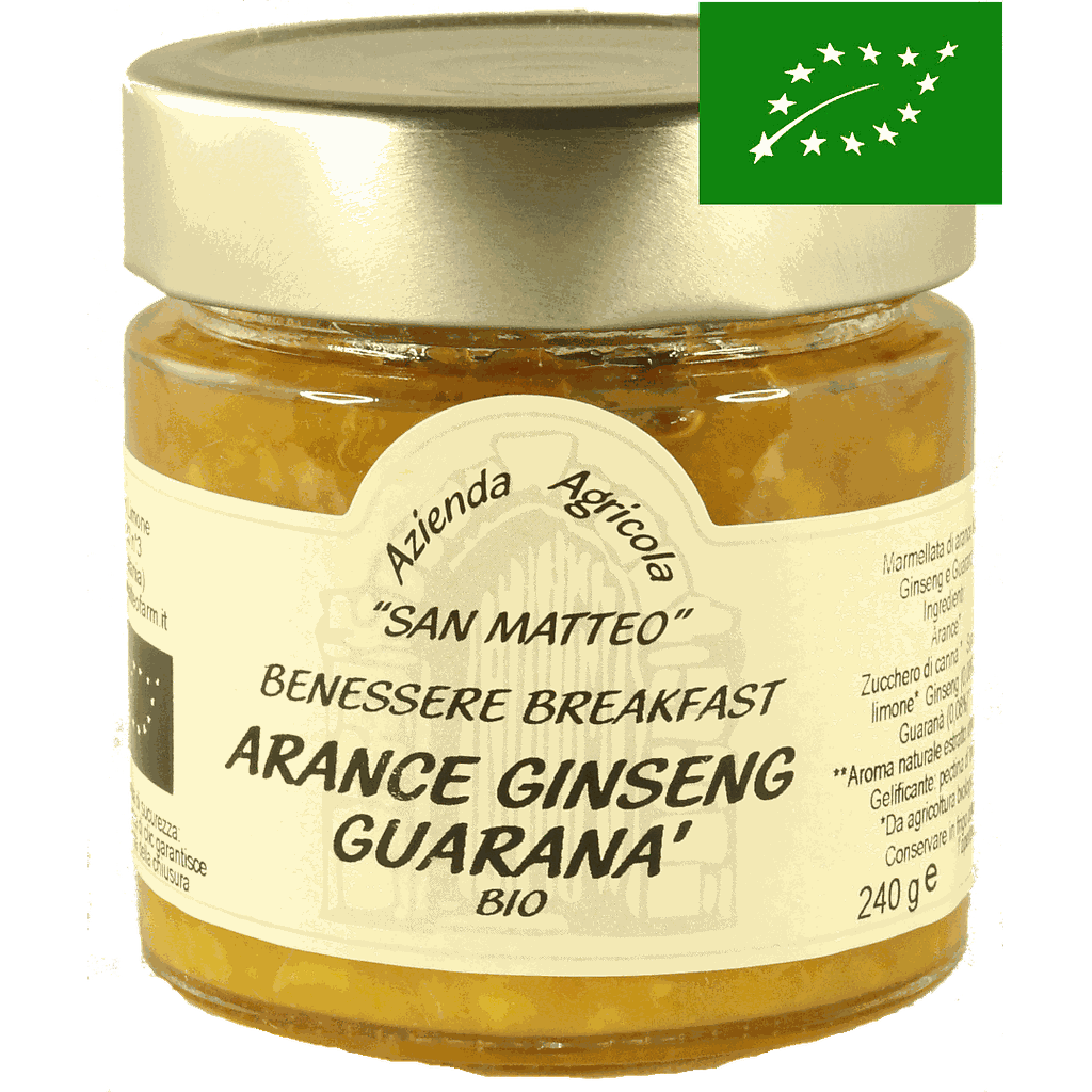 Confiture d´orange au ginseng et guarana - 240 g