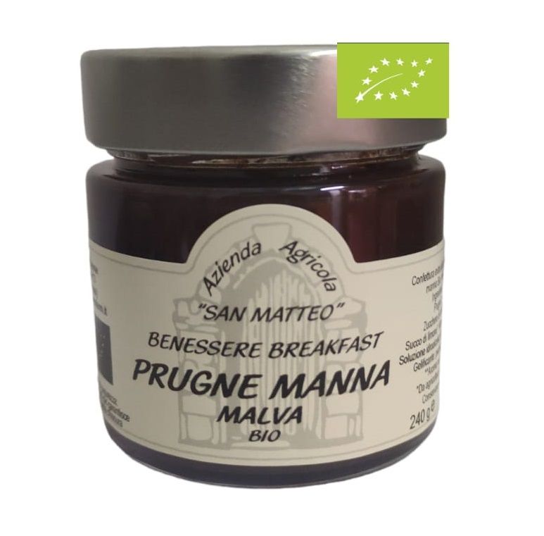 Confiture de prunes MANNA MALVA - pot de 240 g