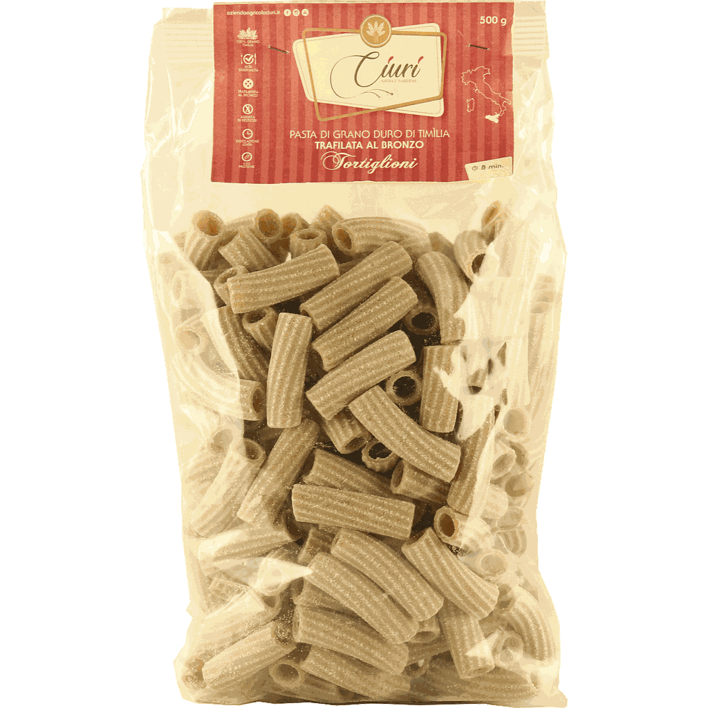 Pâtes de timilia (Tortiglioni) - sachet de 500 g