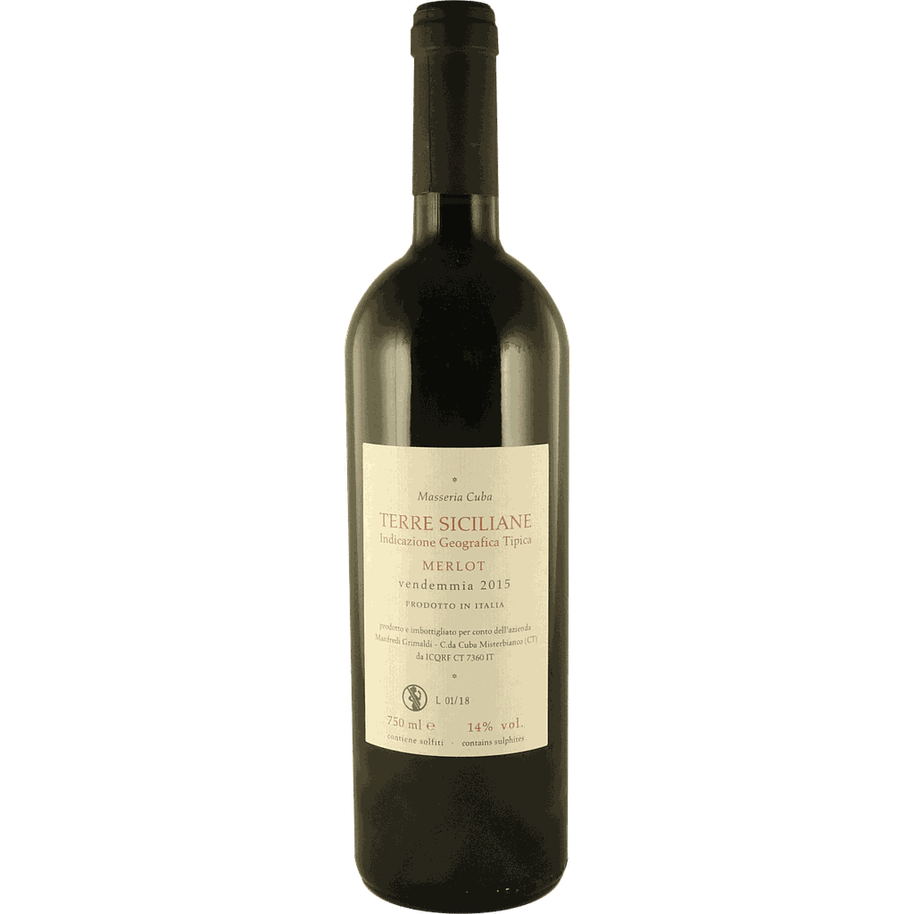 Rotwein Merlot IGT Terre Siciliane, Jahrgang 2015, Flasche à 75 cl